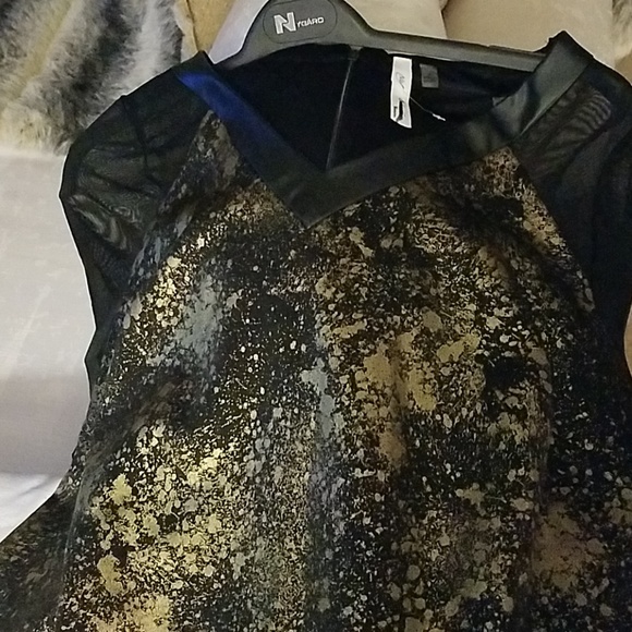 Gold and black metallic dress - Picture 2 of 4